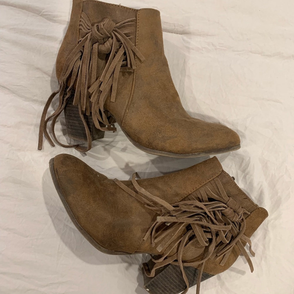 Brown booties